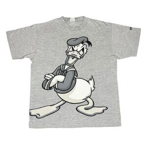 Vintage Y2k Disney Donald Duck Big Print T-Shirt